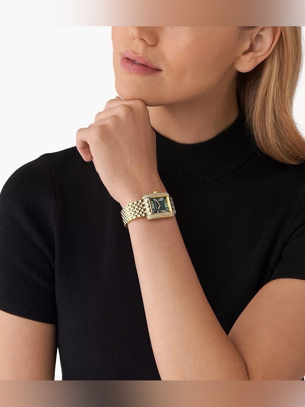 MK4742- Michael Kors Women’s Emery Three-Hand Gold-Tone Stainless Steel Watch